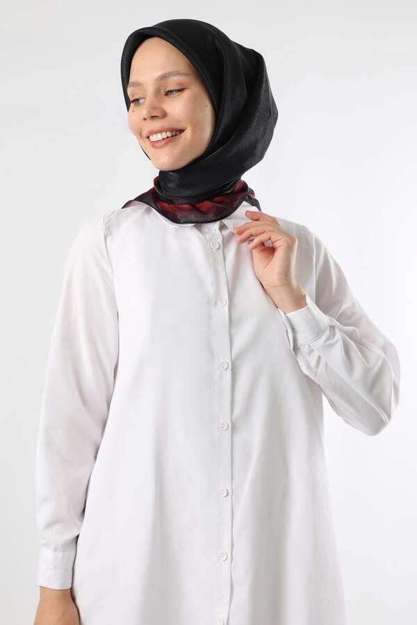 Janjan Şifon Eşarp Siyah - 2