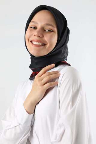 Janjan Şifon Eşarp Siyah - 3