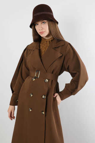 Jasmin Trençkot Kahve - 2
