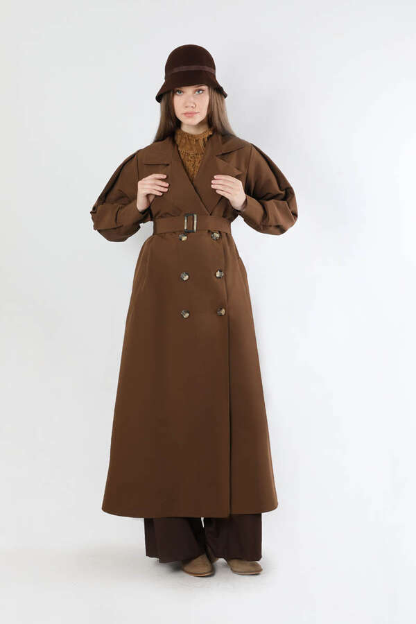 Jasmin Trençkot Kahve - 3