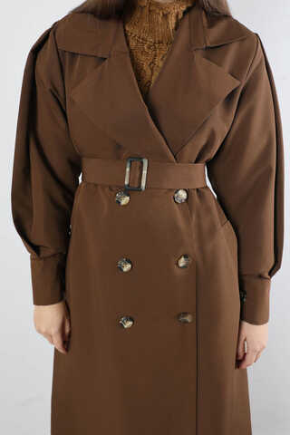 Jasmin Trençkot Kahve - 4