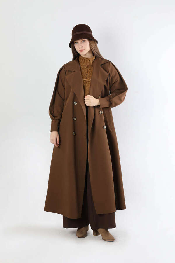 Jasmin Trençkot Kahve - 5