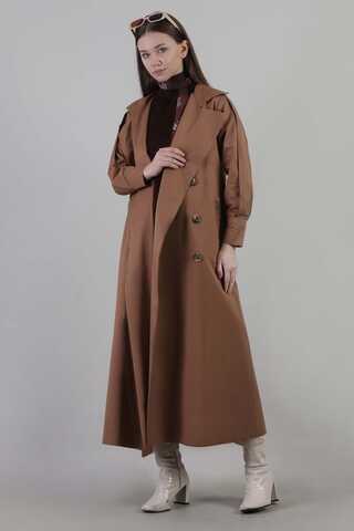 Jasmin Trençkot Kızıl Kahve - 3