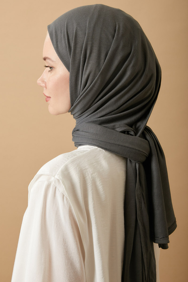 Jersey Scarf Anthracite - 5