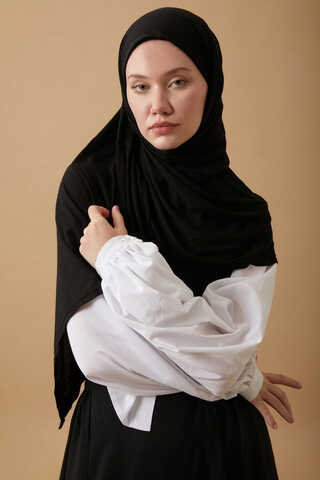 Jersey Scarf Black - 1