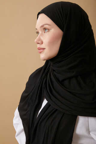 Jersey Scarf Black - 2