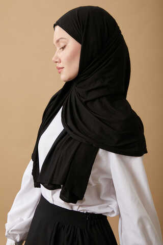Jersey Scarf Black - 8