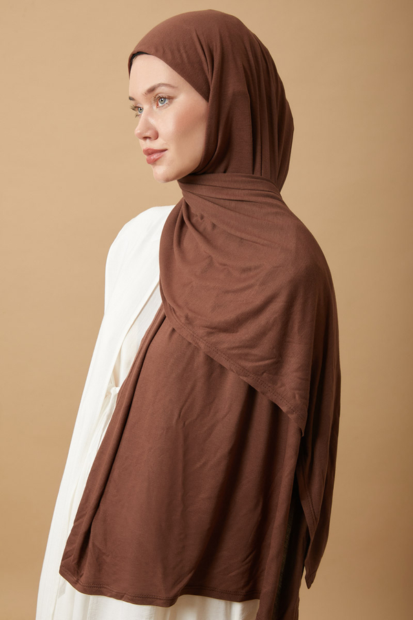 Jersey Scarf Brown - 3