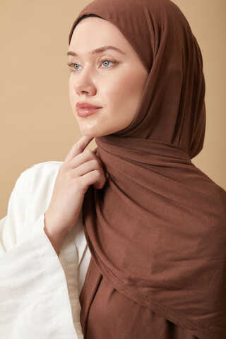 Jersey Scarf Brown - 4