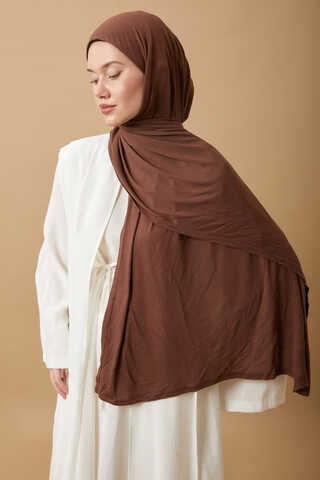 Jersey Scarf Brown - 5