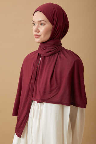 Jersey Scarf Burgundy - 4