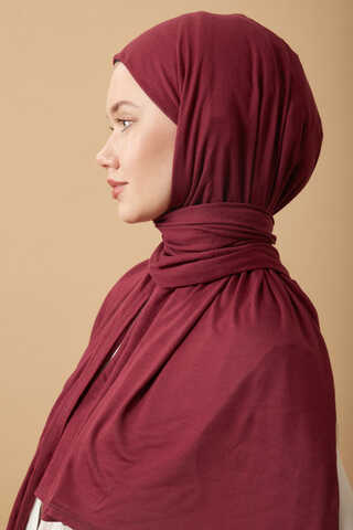 Jersey Scarf Burgundy - 6