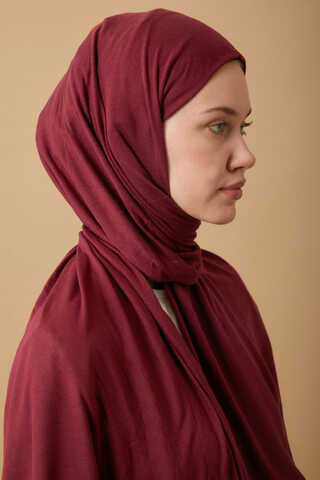 Jersey Scarf Burgundy - 3