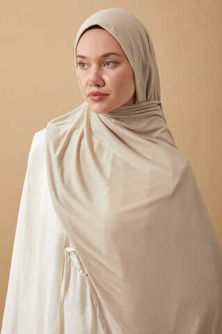 Jersey Scarf Cream - 1