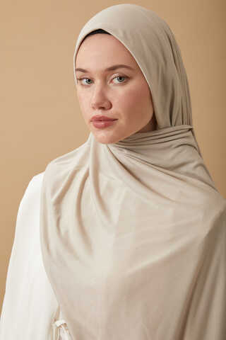 Jersey Scarf Cream - 2