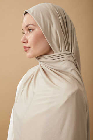 Jersey Scarf Cream - 3