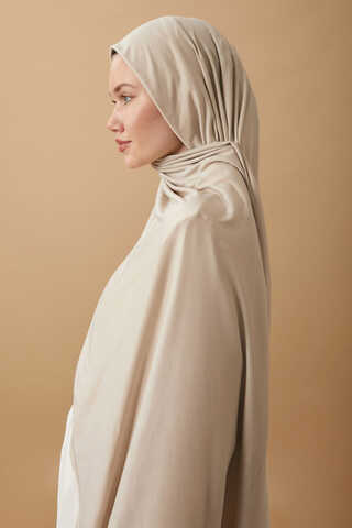 Jersey Scarf Cream - 4