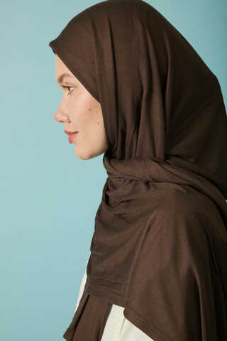 Jersey Scarf Dark Brown - 6