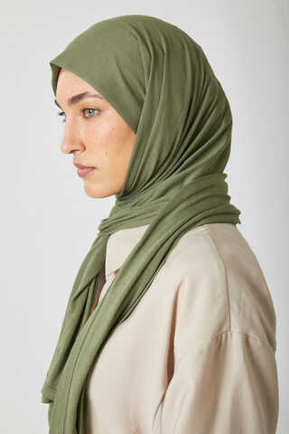 Jersey Scarf Dark Green - 1