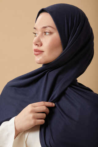 Jersey Scarf Dark Navy Blue - 2