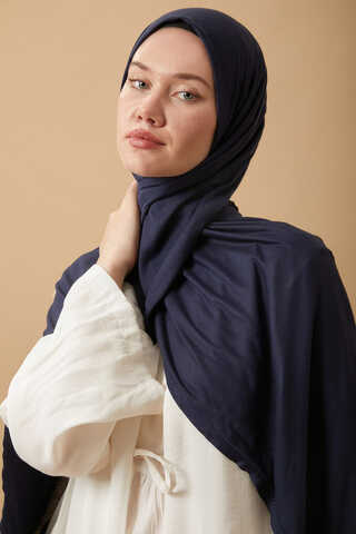 Jersey Scarf Dark Navy Blue - 6