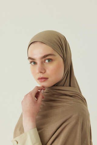 Jersey Scarf Dark Taupe - 2