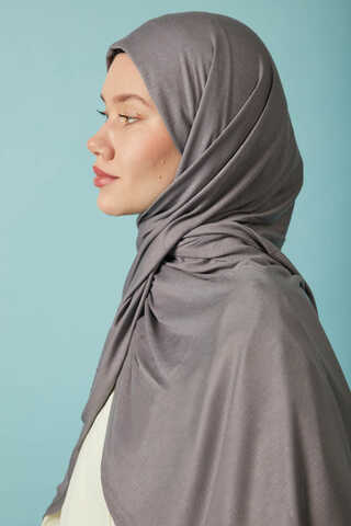 Jersey Scarf Grey - 4