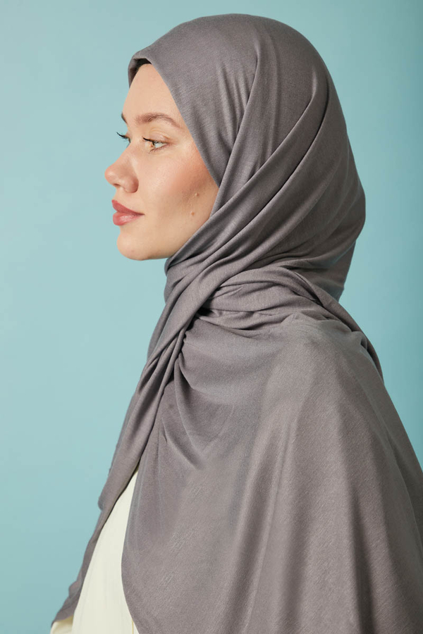 Jersey Scarf Grey - 4