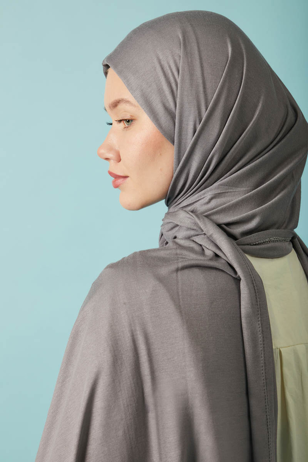 Jersey Scarf Grey - 8
