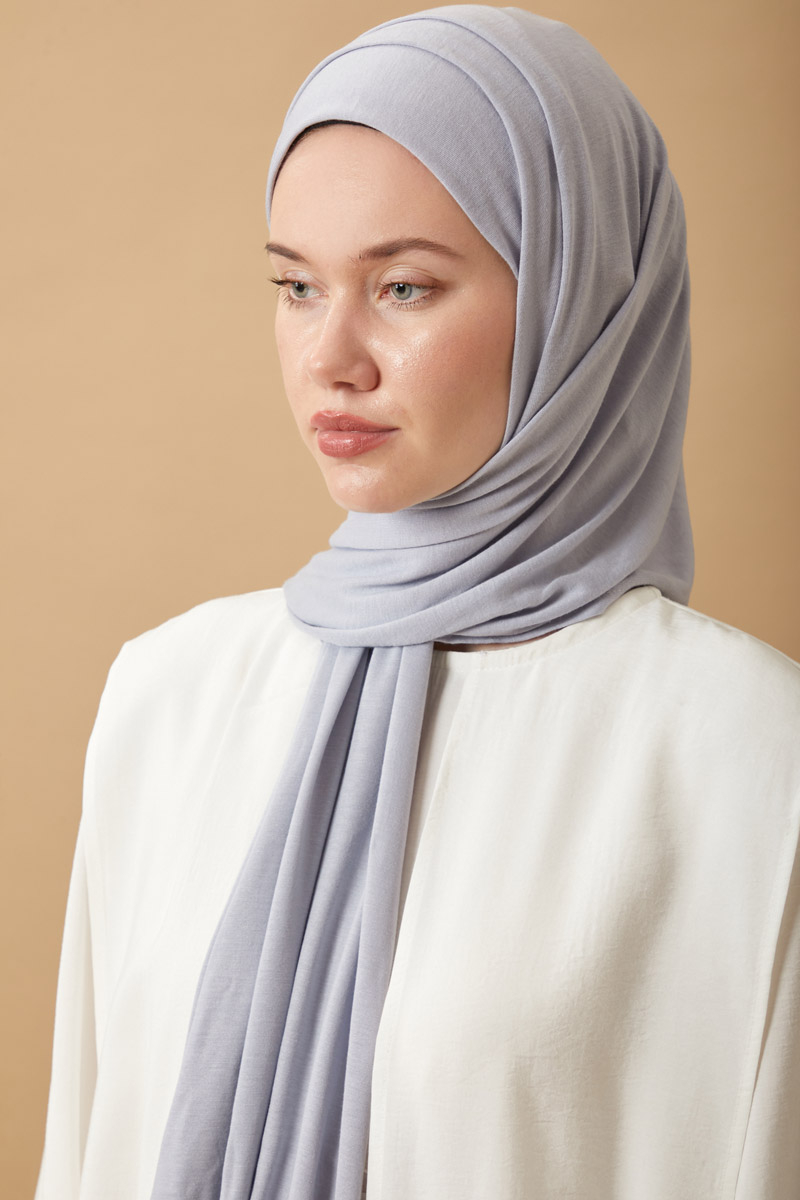 Jersey Scarf Light Grey