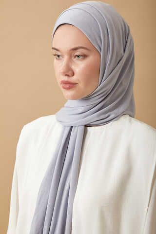 Jersey Scarf Light Grey - 1