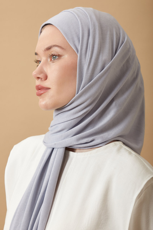 Jersey Scarf Light Grey - 4