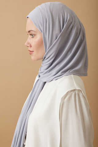 Jersey Scarf Light Grey - 5