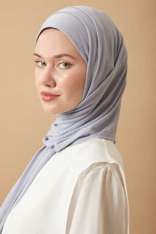 Jersey Scarf Light Grey - 6