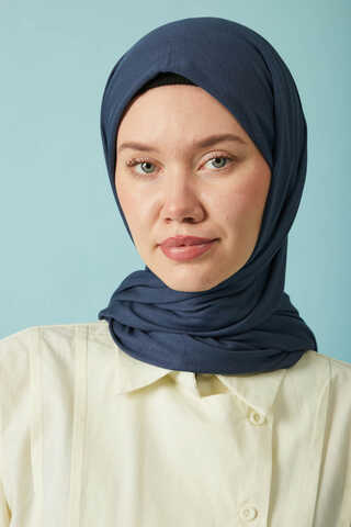 Jersey Scarf Navy Blue - 5