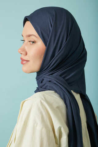 Jersey Scarf Navy Blue - 6