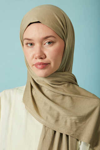Jersey Scarf Olive Green - 1