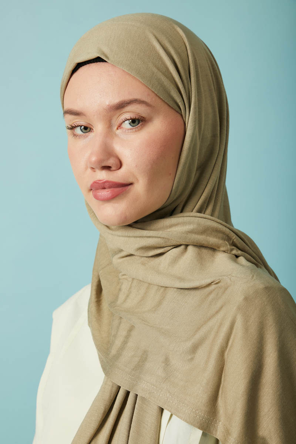 Jersey Scarf Olive Green - 5