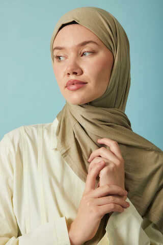 Jersey Scarf Olive Green - 6