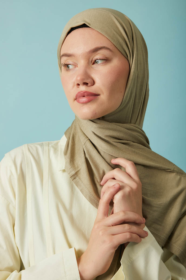 Jersey Scarf Olive Green - 6