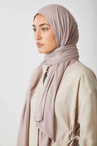 Jersey Scarf Taupe - 3