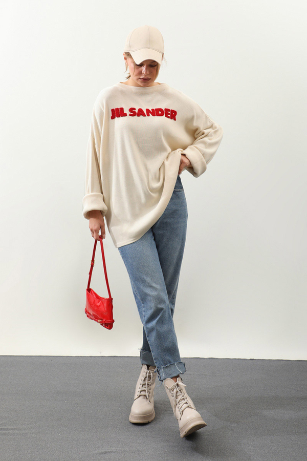 Jıl Sander Nakışlı Tunik Kırmızı - 2