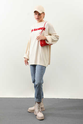 Jıl Sander Nakışlı Tunik Kırmızı - 3