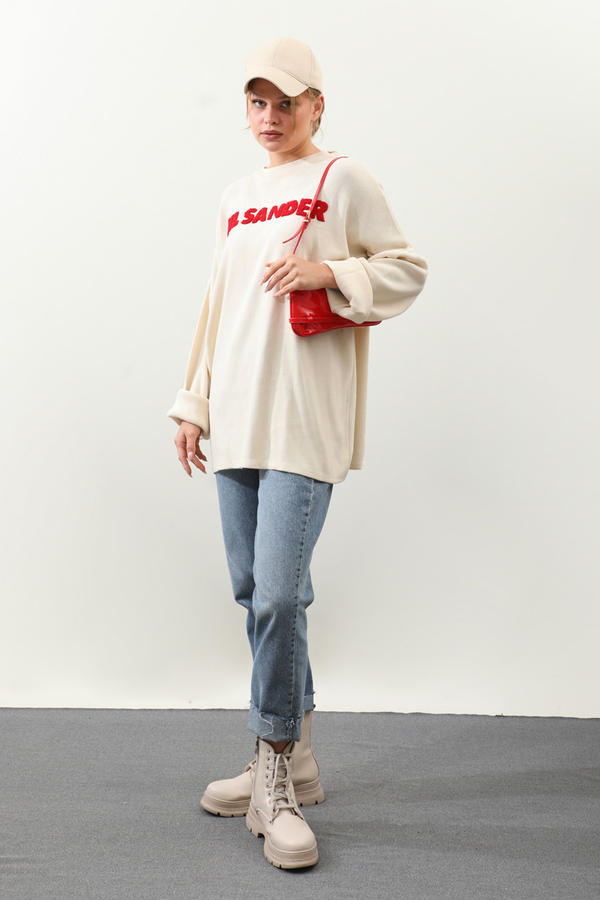 Jıl Sander Nakışlı Tunik Kırmızı - 3