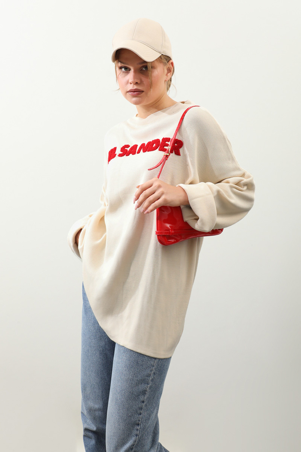 Jıl Sander Nakışlı Tunik Kırmızı - 5