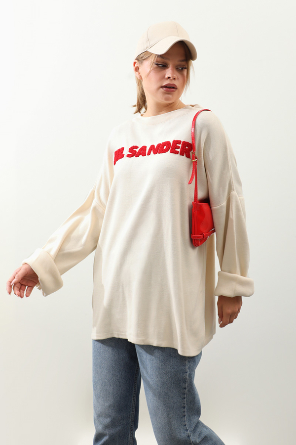 Jıl Sander Nakışlı Tunik Kırmızı - 6