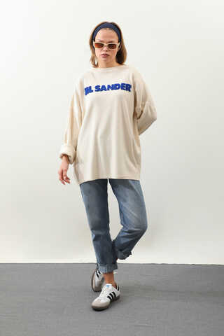 Jıl Sander Nakışlı Tunik Saks Mavisi - 2