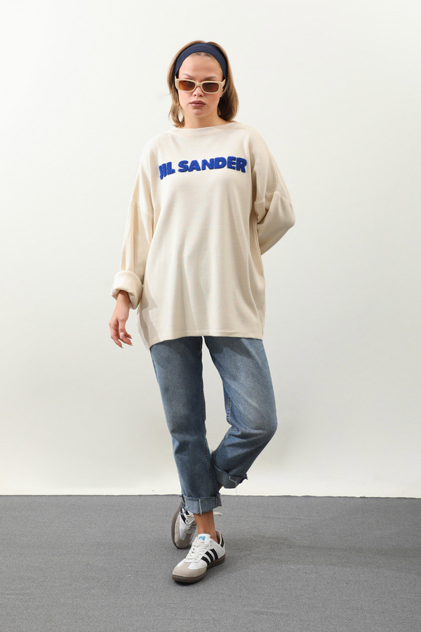 Jıl Sander Nakışlı Tunik Saks Mavisi - 2