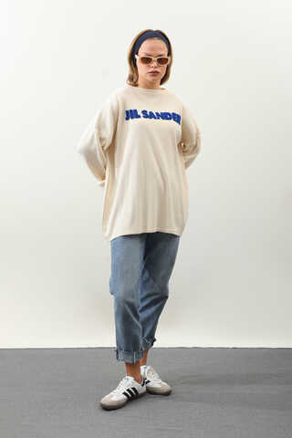 Jıl Sander Nakışlı Tunik Saks Mavisi - 3