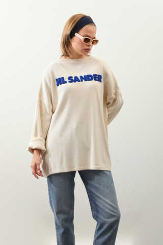 Jıl Sander Nakışlı Tunik Saks Mavisi - 4